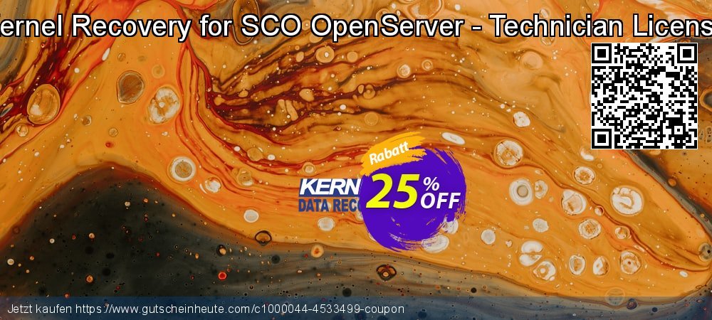 Kernel Recovery for SCO OpenServer - Technician License spitze Nachlass Bildschirmfoto