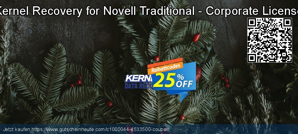 Kernel Recovery for Novell Traditional - Corporate License spitze Nachlass Bildschirmfoto