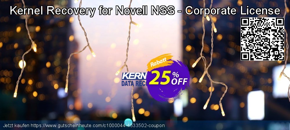 Kernel Recovery for Novell NSS - Corporate License exklusiv Ermäßigung Bildschirmfoto