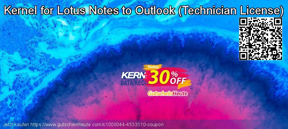Kernel for Lotus Notes to Outlook - Technician License  fantastisch Beförderung Bildschirmfoto