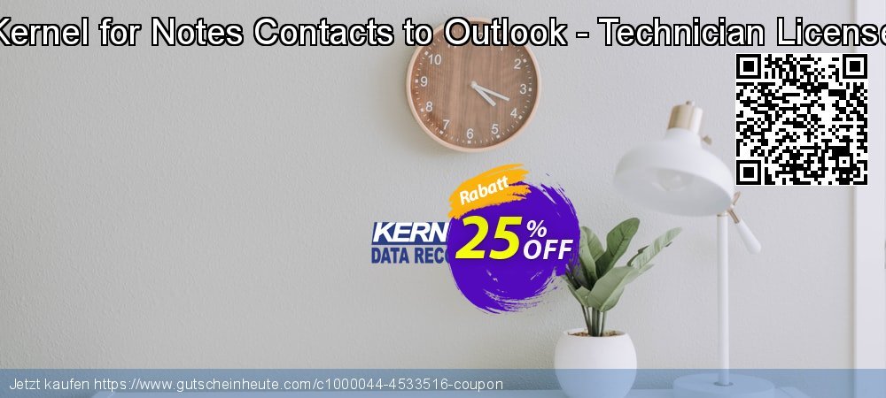 Kernel for Notes Contacts to Outlook - Technician License verblüffend Promotionsangebot Bildschirmfoto