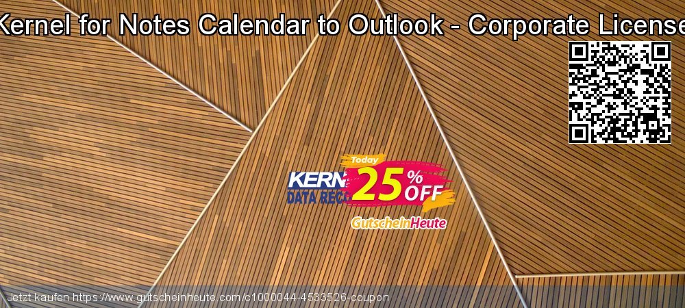 Kernel for Notes Calendar to Outlook - Corporate License umwerfende Förderung Bildschirmfoto