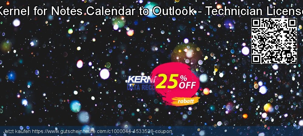 Kernel for Notes Calendar to Outlook - Technician License geniale Sale Aktionen Bildschirmfoto