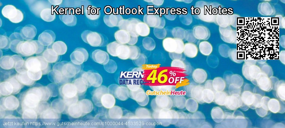 Kernel for Outlook Express to Notes aufregende Rabatt Bildschirmfoto