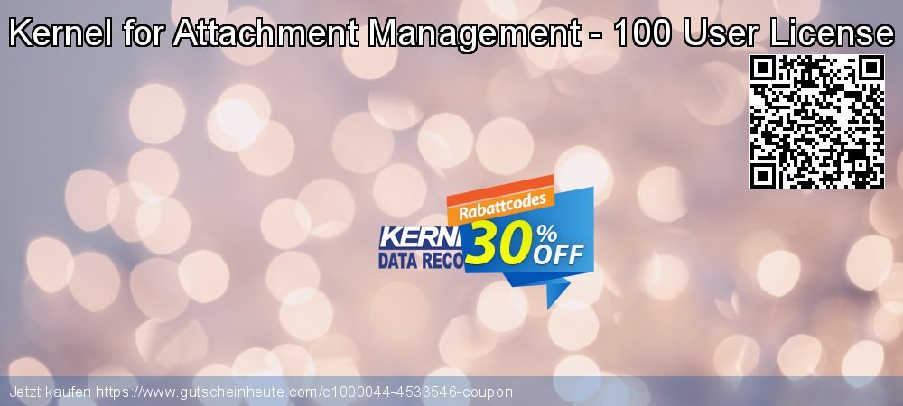 Kernel for Attachment Management - 100 User License wunderschön Rabatt Bildschirmfoto