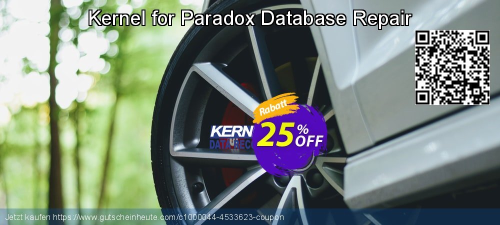 Kernel for Paradox Database Repair genial Verkaufsförderung Bildschirmfoto