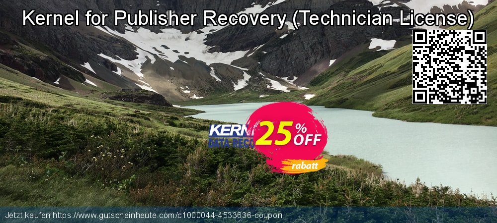 Kernel for Publisher Recovery - Technician License  wunderbar Nachlass Bildschirmfoto