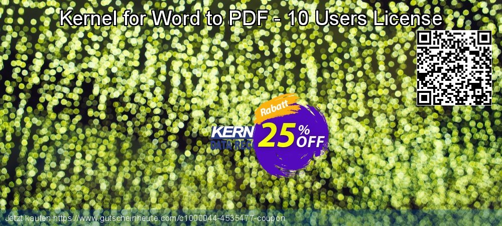 Kernel for Word to PDF - 10 Users License aufregenden Außendienst-Promotions Bildschirmfoto