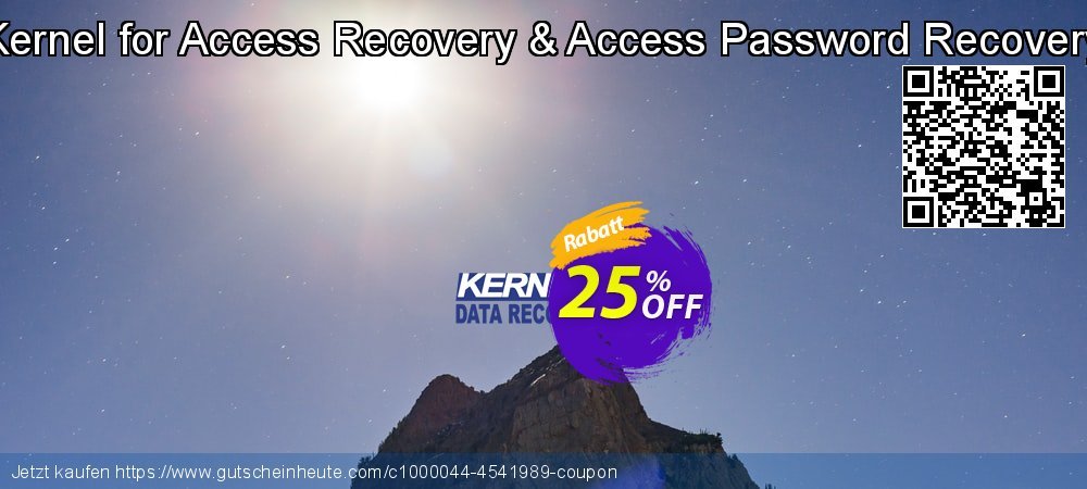 Kernel for Access Recovery & Access Password Recovery umwerfenden Preisreduzierung Bildschirmfoto