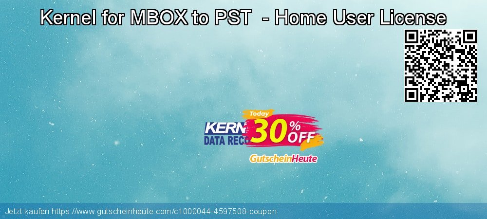 Kernel for MBOX to PST  - Home User License faszinierende Disagio Bildschirmfoto
