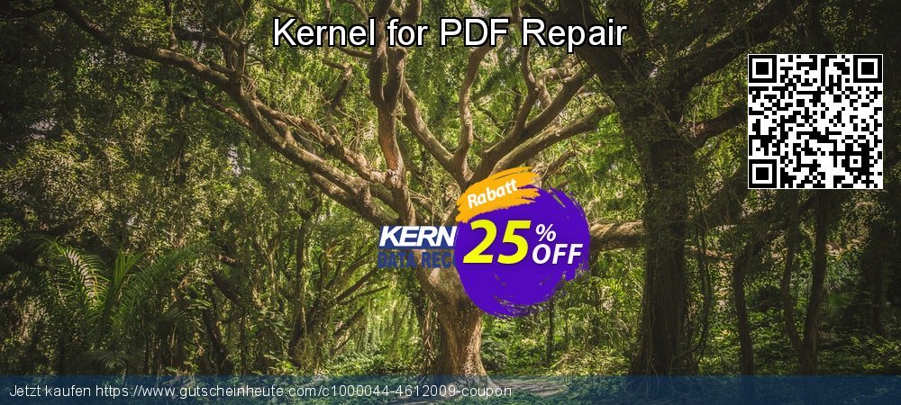 Kernel for PDF Repair überraschend Verkaufsförderung Bildschirmfoto
