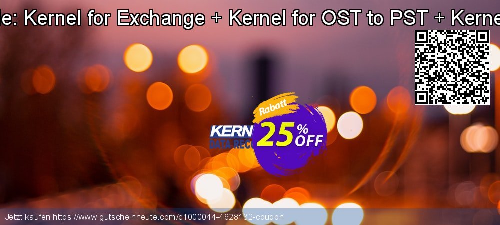 Kernel Bundle: Kernel for Exchange + Kernel for OST to PST + Kernel for Outlook verwunderlich Beförderung Bildschirmfoto