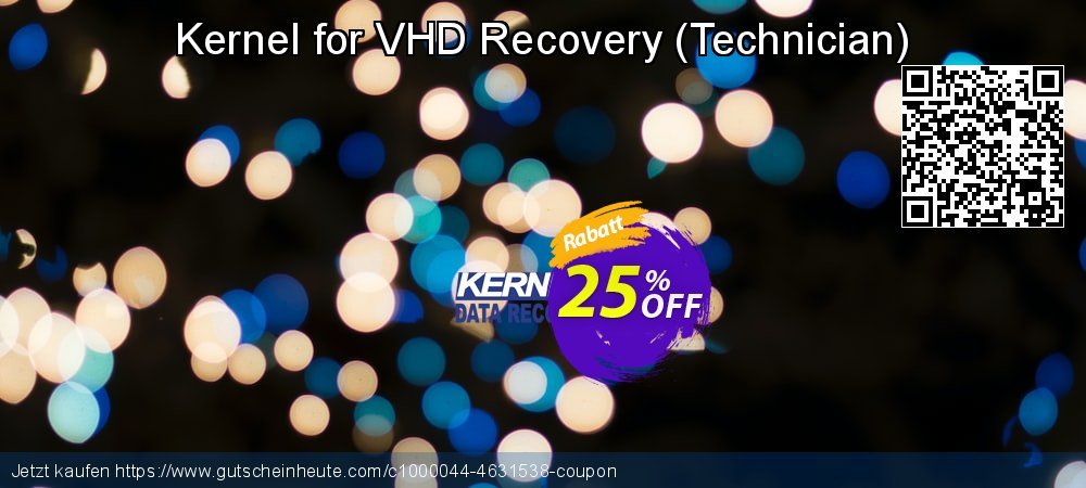 Kernel for VHD Recovery - Technician  verblüffend Promotionsangebot Bildschirmfoto