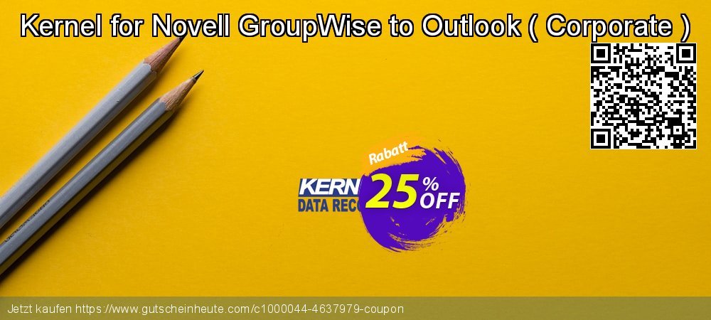 Kernel for Novell GroupWise to Outlook -  Corporate   unglaublich Preisnachlässe Bildschirmfoto