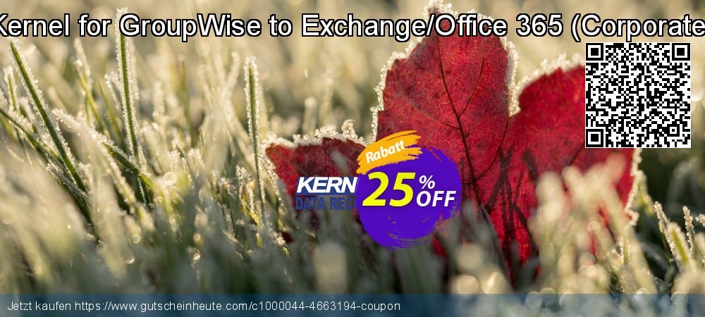 Kernel for GroupWise to Exchange/Office 365 - Corporate  toll Diskont Bildschirmfoto