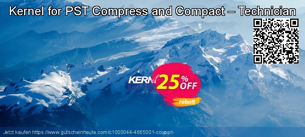 Kernel for PST Compress and Compact – Technician genial Außendienst-Promotions Bildschirmfoto