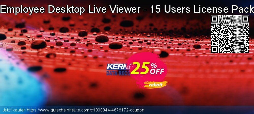 Employee Desktop Live Viewer - 15 Users License Pack umwerfende Ermäßigung Bildschirmfoto
