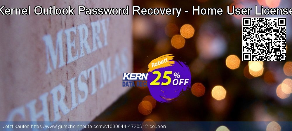 Kernel Outlook Password Recovery - Home User License Sonderangebote Nachlass Bildschirmfoto