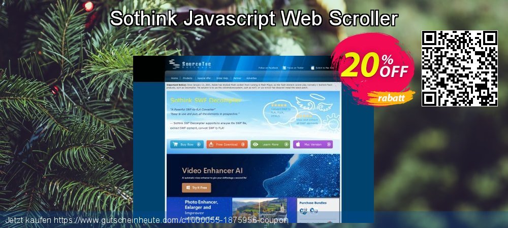 Sothink Javascript Web Scroller umwerfenden Ermäßigung Bildschirmfoto