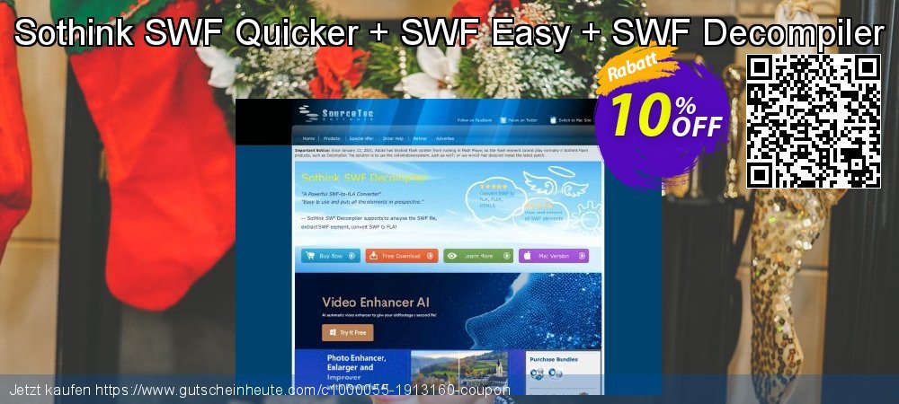 Sothink SWF Quicker + SWF Easy + SWF Decompiler klasse Sale Aktionen Bildschirmfoto