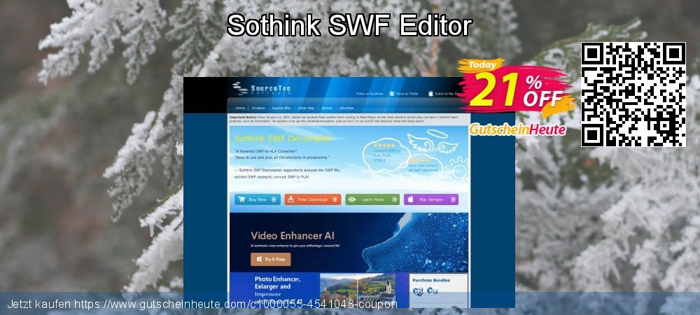 Sothink SWF Editor überraschend Verkaufsförderung Bildschirmfoto