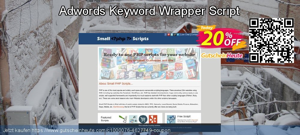 Adwords Keyword Wrapper Script genial Förderung Bildschirmfoto