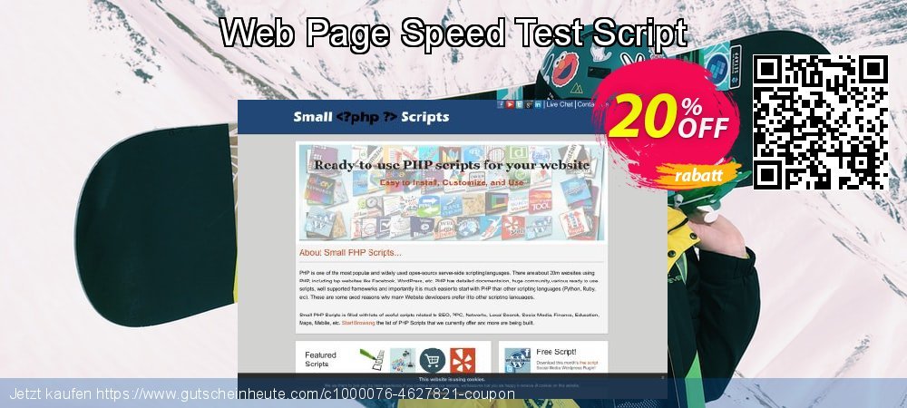 Web Page Speed Test Script unglaublich Ermäßigungen Bildschirmfoto