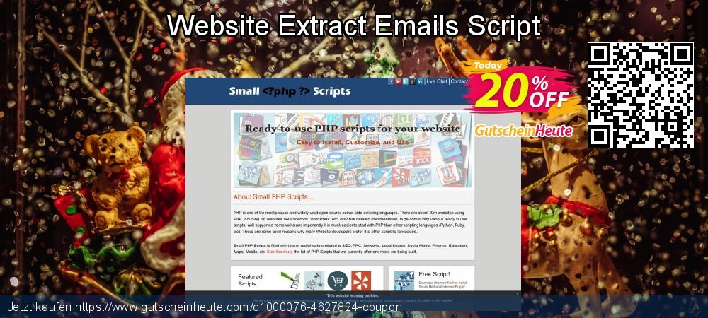 Website Extract Emails Script wunderbar Promotionsangebot Bildschirmfoto