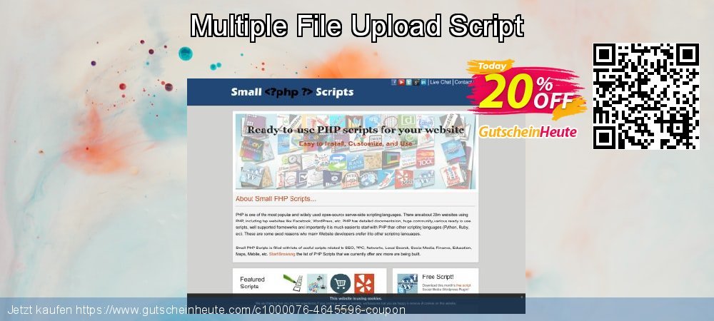 Multiple File Upload Script toll Außendienst-Promotions Bildschirmfoto