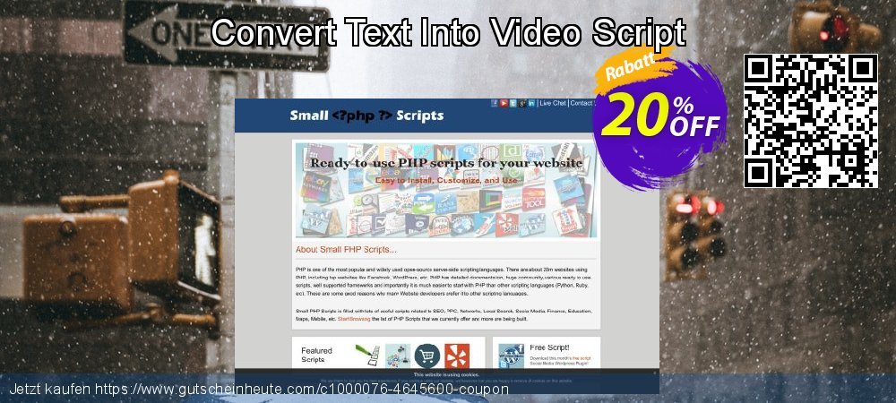 Convert Text Into Video Script aufregenden Beförderung Bildschirmfoto