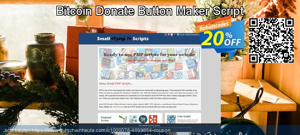 Bitcoin Donate Button Maker Script aufregende Nachlass Bildschirmfoto