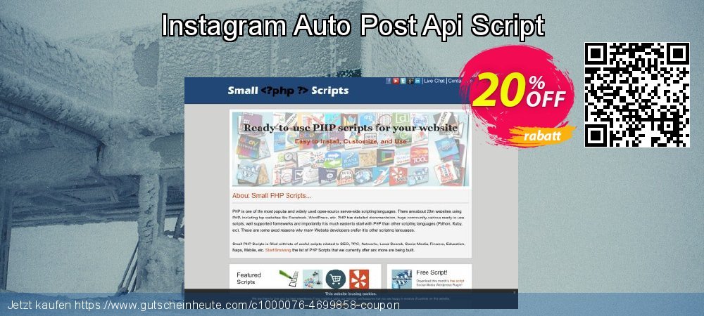 Instagram Auto Post Api Script exklusiv Verkaufsförderung Bildschirmfoto