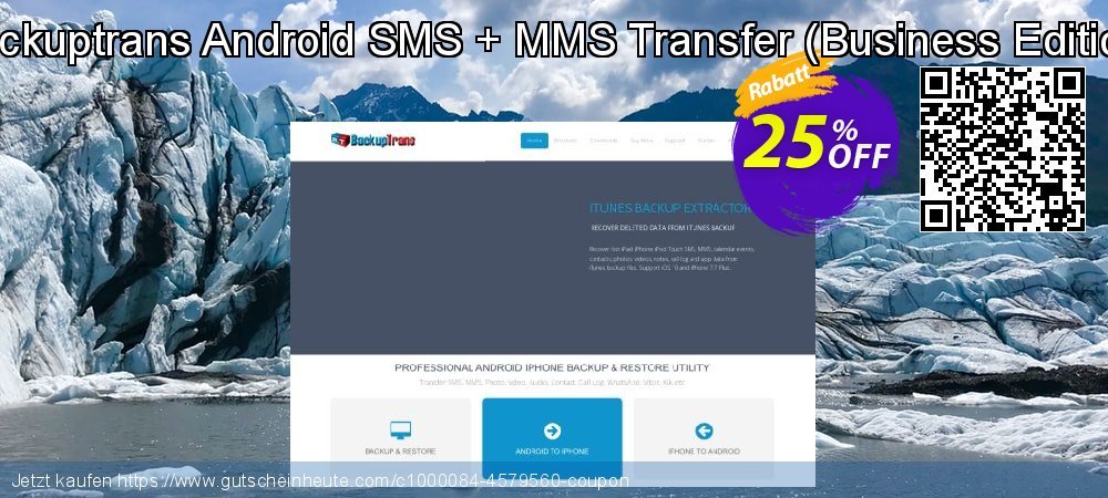 Backuptrans Android SMS + MMS Transfer - Business Edition  formidable Disagio Bildschirmfoto