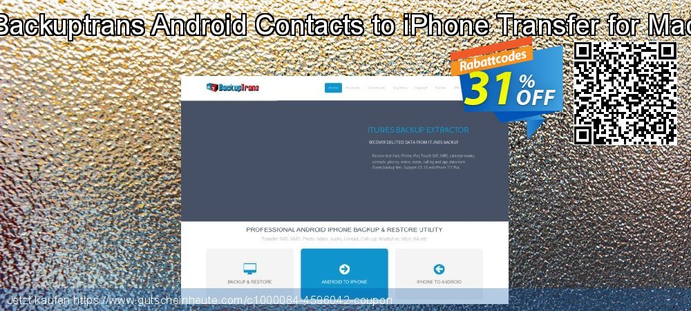 Backuptrans Android Contacts to iPhone Transfer for Mac unglaublich Rabatt Bildschirmfoto