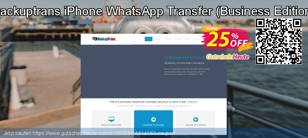 Backuptrans iPhone WhatsApp Transfer - Business Edition  formidable Ermäßigungen Bildschirmfoto