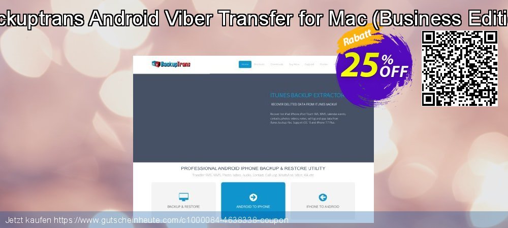 Backuptrans Android Viber Transfer for Mac - Business Edition  toll Rabatt Bildschirmfoto