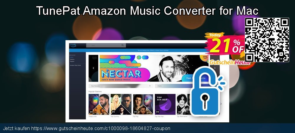 TunePat Amazon Music Converter for Mac erstaunlich Verkaufsförderung Bildschirmfoto