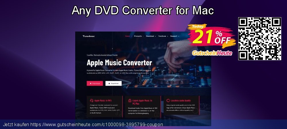 Any DVD Converter for Mac umwerfende Diskont Bildschirmfoto