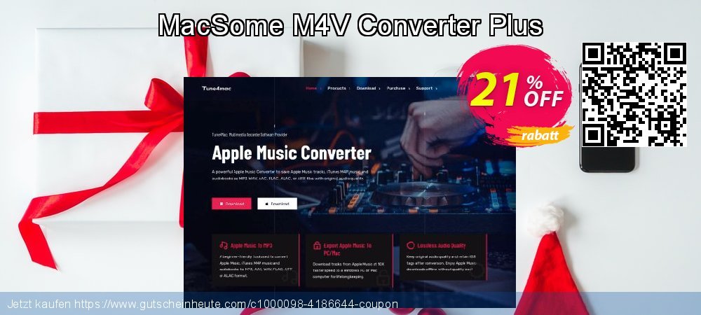 MacSome M4V Converter Plus aufregende Beförderung Bildschirmfoto