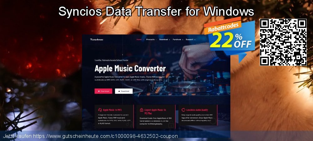 Syncios Data Transfer for Windows super Förderung Bildschirmfoto