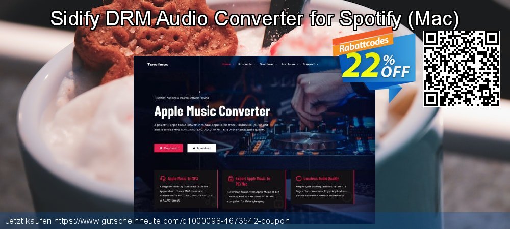 Sidify DRM Audio Converter for Spotify - Mac  fantastisch Sale Aktionen Bildschirmfoto