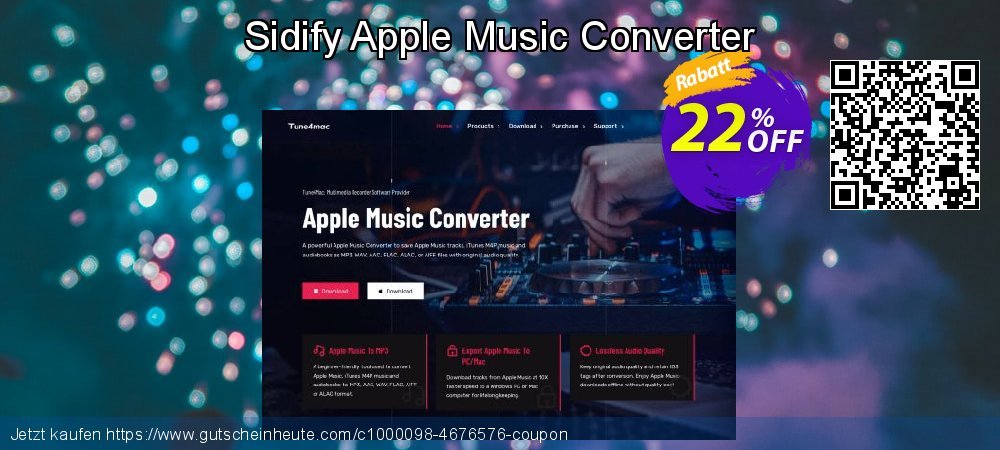 Sidify Apple Music Converter besten Ermäßigung Bildschirmfoto