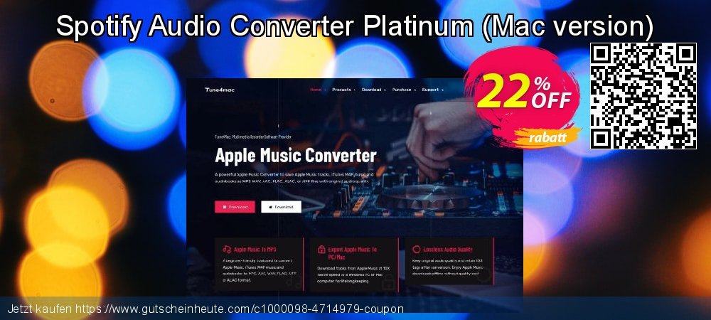 Spotify Audio Converter Platinum - Mac version  spitze Ermäßigung Bildschirmfoto