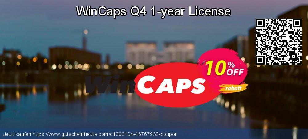WinCaps Q4 1-year License ausschließenden Nachlass Bildschirmfoto