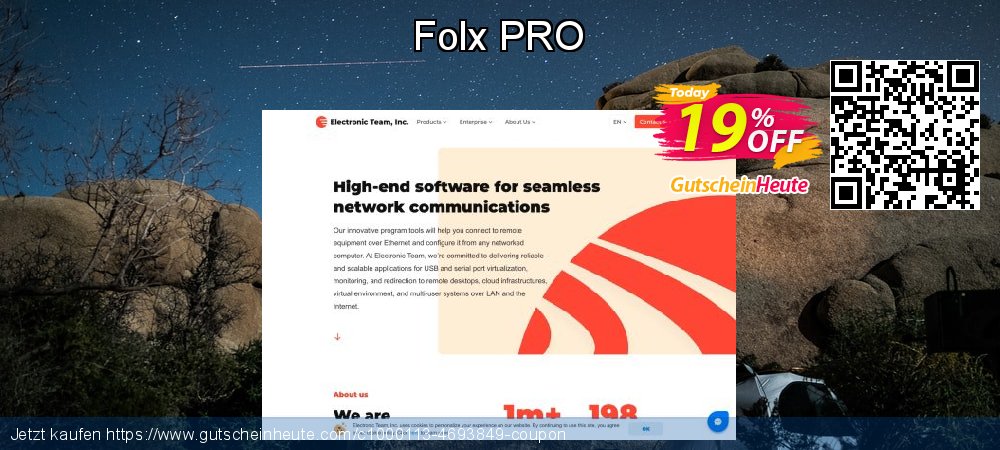 Folx PRO exklusiv Beförderung Bildschirmfoto