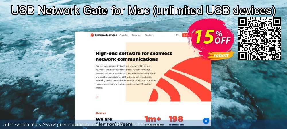 USB Network Gate for Mac - unlimited USB devices  verblüffend Promotionsangebot Bildschirmfoto