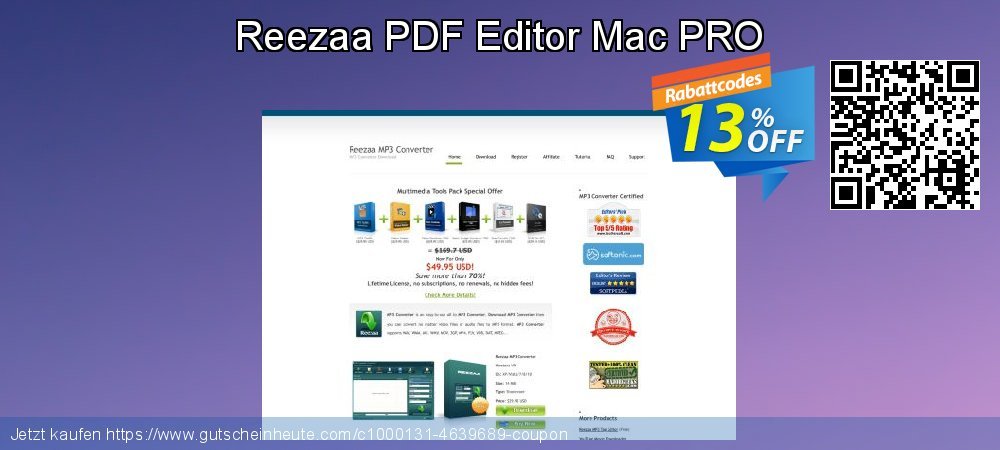 Reezaa PDF Editor Mac PRO formidable Diskont Bildschirmfoto