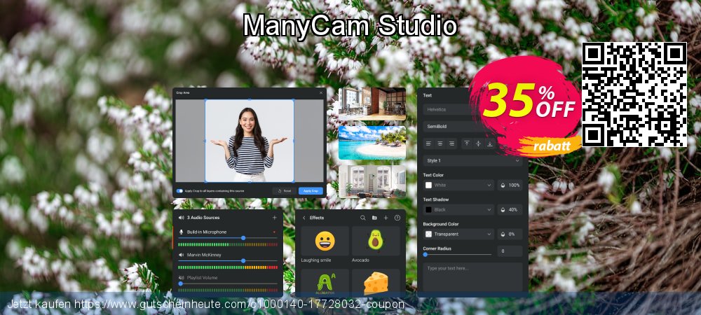 ManyCam Studio wundervoll Sale Aktionen Bildschirmfoto