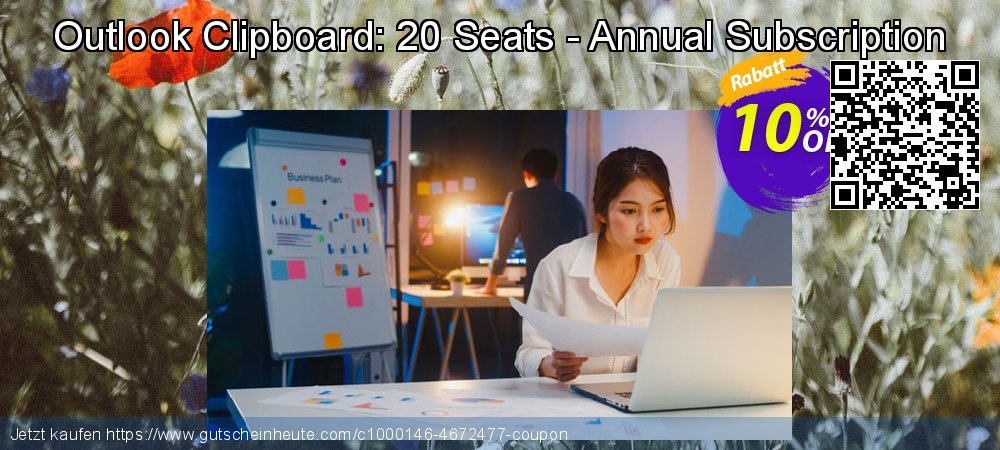 Outlook Clipboard: 20 Seats - Annual Subscription genial Disagio Bildschirmfoto