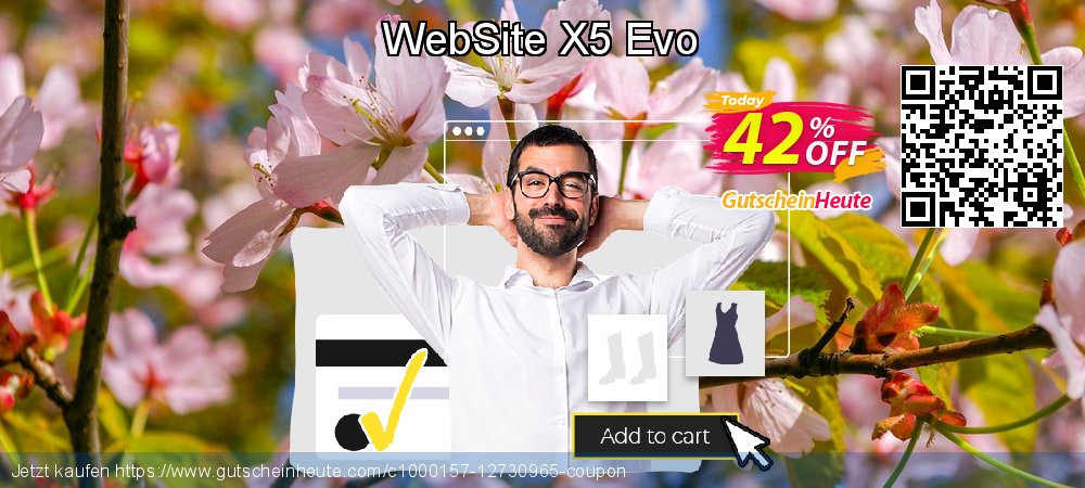 WebSite X5 Evo wunderschön Preisnachlass Bildschirmfoto